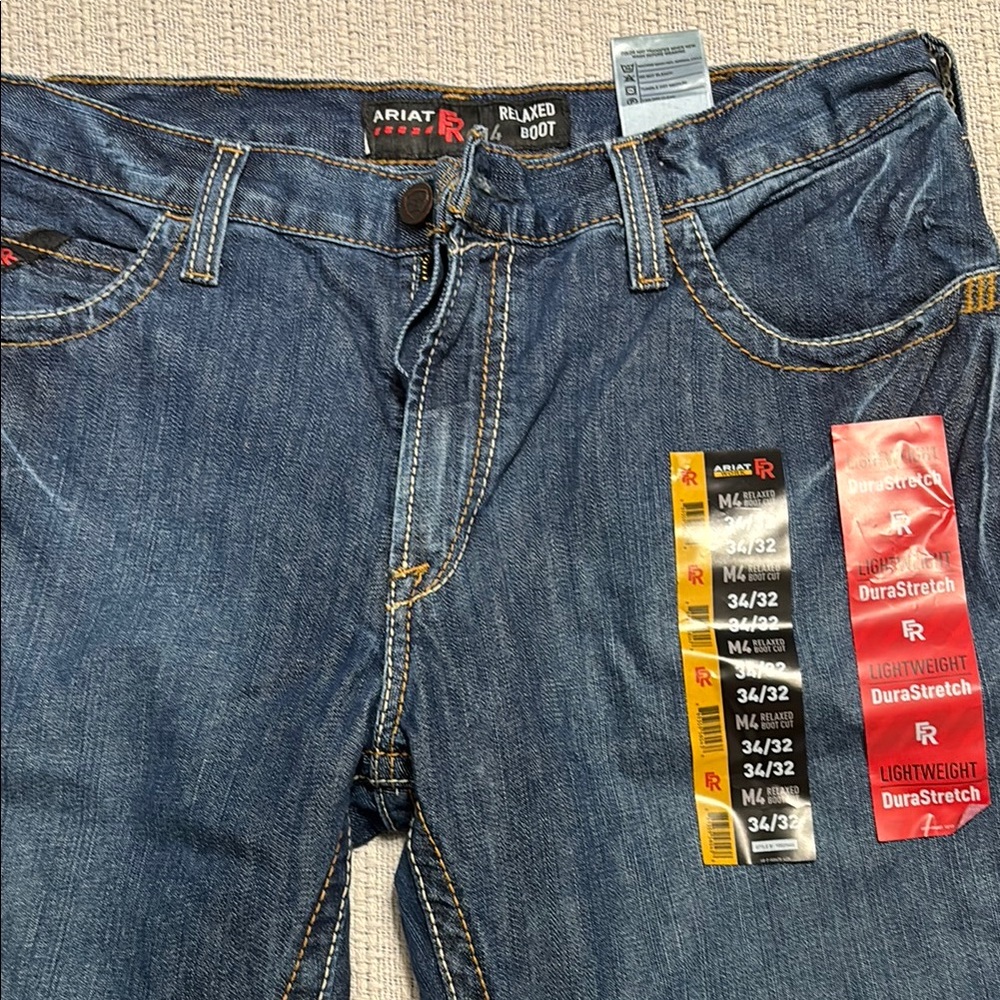Ariat FR Blue Relaxed Fit Jeans with Classic Style